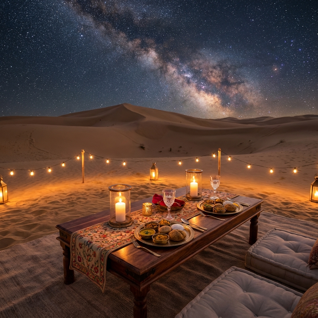 Desert Dinner Under Stars