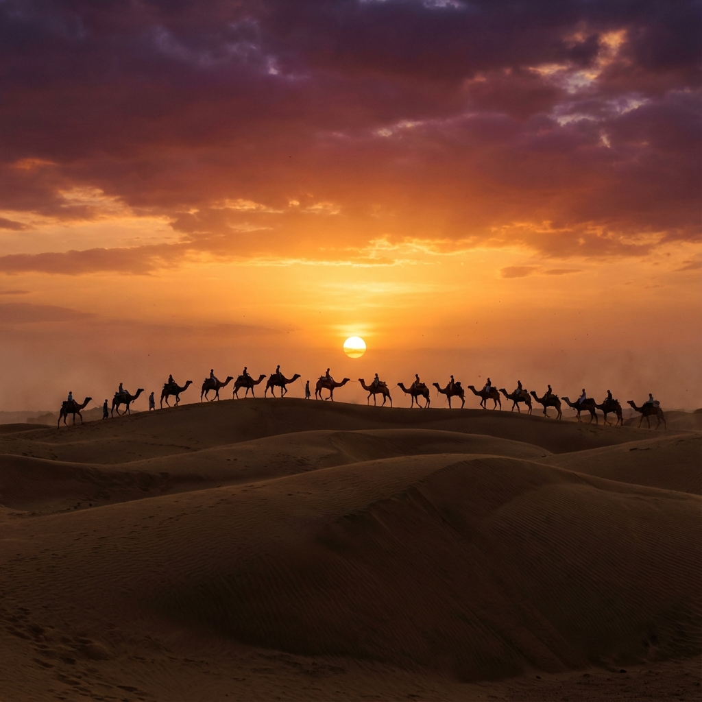 Camel Safari in Jaisalmer